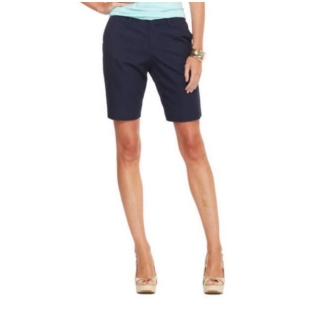 Lilly Pulitzer Avenue Shorts Navy‎ Blue Bermuda bottoms sz 0